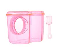 Toyvian Home Hamster Sand Bath Container Compact Acrylic Hamster Bath Tub Easy to Clean Shower Room for Pets Durable Lightweight Design