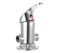 Toyvian Hot Cold Mixing Valve Shower Flow Control Valve for Precise Water Temperature Control with Threeway Structure Zinc Alloy for Bathroom Use Suitable for Water Heaters and Sinks