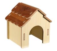 Toyvian House Material Detachable with Hamster Wood Structure Hideout Wooden and Multi-layered Exploration Natural for Accessories Promotes Exercise and Interactive Enrichment Cage