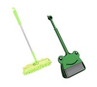 Toyvian Housekeeping Cleaning Tool with Mini Broom Mop Dustpan Lightweight Pretend Play for Bright Colors for Home and Kindergarten Use