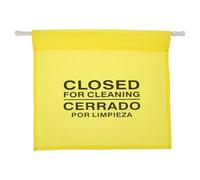 Toyvian Housekeeping No Entry Sign with Extendable Retractable Pole 60-110cm Yellow Plastic Sheet for Commercial Bathroom Closed for Cleaning