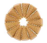 Toyvian Ice Cream Cone Charms Resin 20Pcs Miniature Orange Ornaments for Craft Making and DIY Decorative Embellishments