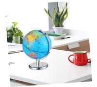 Toyvian Illuminated Educational Terrestrial Globe with Stand LED Lighted World Globe for Learning Continents Countries Cities Interactive Geographic Desktop Decoration