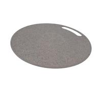 Toyvian Imitation Marble Round Cutting Board Non-Slip Plastic Chopping Block for Fruits Vegetables Bread Kitchen Use with Easy Clean Surface