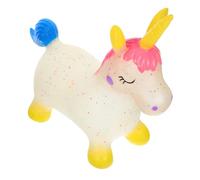 Toyvian Inflatable Unicorn for Thick Durable Plastic Ridable Jumping Animal Rocking for Balance Development and Active Play Birthday Boys