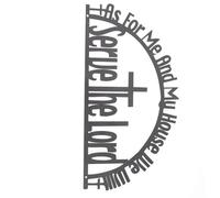 Toyvian Inspirational Bible Scriptures Metal Wall Pendant Handmade Faith-based Wall Hanging Decor for Home Living Bedroom