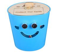 Toyvian Intelligent Sensor Trash Can Assembly Kit DIY Automatic Opening Model for Classroom and Home Interactive Learning Hygienic Contactless Design Creative Educational Tool with All