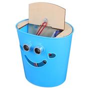Toyvian Intelligent Sensor Trash Can DIY Kit for Easy Assembly Smart Touchless Garbage Bin Model Educational Science Project for Classroom and Home Learning with Automatic Open-close