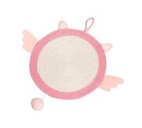 Toyvian Interactive Cat Scratching Pad Durable Scratch Board with Unique Design for Home Decoration Promotes Healthy Growth Fun Playtime Cat Pink