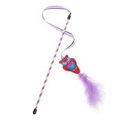 Toyvian Interactive Cat Teaser : Cat For Indoor Cats Funny Pet Teasing Stick To Stimulate Hunting Instinct And Keep Active