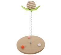 Toyvian Interactive Cat Teaser Wand for Indoor Cats and Kittens | Cotton Rope, Stainless Steel, Density Board, Plume Design, Replacement Heads, Floor Play Area