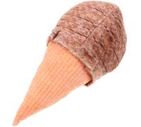 Toyvian Interactive Ice Cream Cone Shaped Dog Chew Made of Soft Flannel, Squeaky and Sturdy Chewing for Dogs and Pets to Reduce Boredom during Indoor and Outdoor Playing