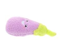 Toyvian Interactive Squeaky Eggplant Dog Plush Vegetable Chew for Puppies Cats Dogs for Indoor Training Activities Portable Durable Pet Entertainment