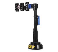 Toyvian Interactive Traffic Light Toy with Sound Effects Automatic Change Plastic Realistic Signal Lamp Model with Police Car for Children's Role-playing Games and Rooms for Boys and Girls