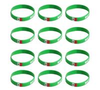 Toyvian International Soccer Sports Bracelets Silicone Wristbands with National Flags for Football Fans for Game Day and Outdoor Events