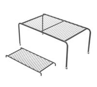 Toyvian Iron Chicken Coop Platform Black with Ladder Poultry Perch Encouraging Pet Exercise and Developing Balance for Rutin Chicken and Little Birds for Outdoor Poultry Habitat