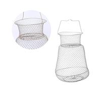 Toyvian Iron Fishing Net Lightweight Durable Mesh Trap for Crab Lobster Shellfish Essential Fishing Accessory for Lakes Rivers Sea Random Color