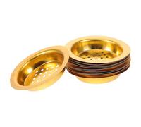 Toyvian Iron Incense Cup Insert Mesh Replacement 10Pcs for Oud and Frankincense Charcoal Disc Holder Cup Suitable for Middle Eastern Resin Burning