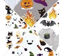 Toyvian Iron on Patches Set for 3 Pcs Halloween Paper Material and Different Patterns Heat Transfer Stickers DIY Clothing Making Festival Decoration