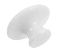 Toyvian Jade Mushroom Beauty Tool for Face and Neck, Natural Jade Material Luxurious Cooling Sensation, for Facial Care and Daily Beauty Rituals, White Mushroom Head Massager