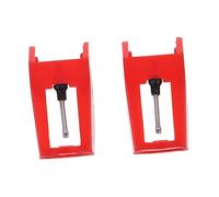 Toyvian Jam Turntable Replacement Stylus Needles 2pcs for Vinyl Record Player Phonograph, Restores Peak Performance and Improves Tone Quality with Sturdy Plastic and Aluminum Materials