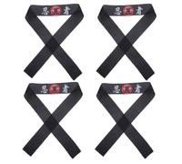 Toyvian Japanese Chef Headband and Samurai Headband Set for Karate Training and Chef Uniforms product accessories 4pcs Comfortable Polyester Material with Adjustable Fit, Traditional and