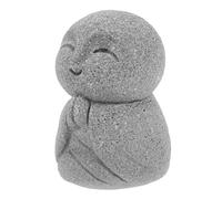 Toyvian Japanese Miniature Buddha Figurine Zen Garden Statue for Home Office Decor Compact Jizo Monk Sculpture present for Aquarium Micro Landscape Calming Presence