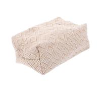 Toyvian Japanese Minimalist Rectangular Tissue Box Cover Soft Cotton Linen Fabric Holder for Standard Napkin Paper Towels Stylish Decorative Case for Vanity Office Car Bedroom Guesthouse