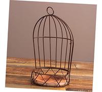 Toyvian Japanese Style Hanging Birdcage Flowerpot Rack Decorative Plant Holder for Dining Table Balcony Office Home Decor Half Birdcage Wire Plant Stand Suitable for Indoor Outdoor Use