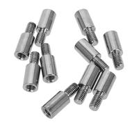 Toyvian Joystick Handle Extender Kit Increasing Length by 1.5cm 10pcs for Gaming Joysticks Silver Iron Plated Shaft Enhancer with Easy Installation for Fighting Games Players