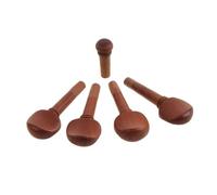 Toyvian Jujube Wood Violin Accessories Shoulder Rest Chin Rest Tuning Peg Tailpiece Balance Rope Screw Cork