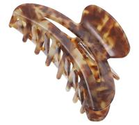 Toyvian Jumbo Hair Claw Clip with Marble Pattern, Minimalist Design Acetate Sheet Material Easy to Use Hair Clamp for Women and Teen for Cooking and Banquet Hairstyles