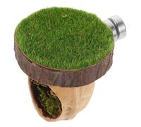 Toyvian Jumping Spider Habitat Walnut Magnetic Hideout with Climbing Platform Enclosure for Small Pets Geckos Lizards and Insects