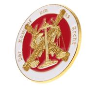 Toyvian Justice Scale Brooch Pin Balance Sword Lapel Badge Elegant Metal Jewelry for Lawyers Collectible Legal Accessories for Legal Professionals
