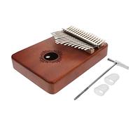 Toyvian Kalimba Keys Thumb Piano Portable Musical Instrument for Beginner Boys and Girls Adult Vintage Design for Camp Travel