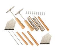 Toyvian Kalimba Thumb Piano Keys 17-note Metal and Wood Repair Kit 2 Sets DIY Replacement Parts with Installation Tools for Repairing or Building Unfinished Kalimba