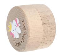 Toyvian Keepsake Box a Childhood Memory Gift Wooden Tooth with Intricate Carved Design and Large Capacity for Storing Baby Boys and Girls Lost Teeth