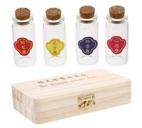 Toyvian Keepsake Box to Preserve Baby's Memories with Large Capacity and Elegant Design, Wooden and Glass Fetal Hair Storage Box Baby Boy for Boys and Girls, Newborn Gift Suitable