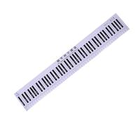 Toyvian Key Piano Fingering Practice Pad for Beginners Portable Keyboard Note Chart for Finger Coordination Training and Music Learning Tear-resistant Piano Study Mat