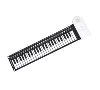 Toyvian Keyboard Roll-up Piano Electronic Hand Roll 49-key Foldable Portable Safe for Adults Boys and Girls