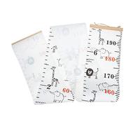 Toyvian Kids Growth Chart Height Chart for Wall Portable Cloth Material and Height Tracking Function, for Kid's Room Decoration and Measurement