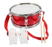 Toyvian Kids Snare Drum Toy 11 Inch Red Flashing Percussion Instrument with Drumsticks and Strap for Toddlers Educational Music Toy and Band Practice