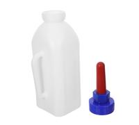 Toyvian Lamb Feeding Bottle with Realistic Soft Silicone Nipple Ergonomic Handle for Comfortable Farm Use Livestock Milk Feeder for Calves Goats Puppies and Young Animals
