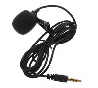 Toyvian Lapel Condenser Microphone, Omnidirectional Mic for Podcast and Interview, Plug and Play Remote Teaching Mic, 1.5M Cable for Vlog Meeting