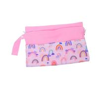 Toyvian Large Capacity Diaper Wet Bag with Dual Zippered Pockets Water-Resistant Organizer for Stroller and Outdoor Use Multi-Function Diaper Storage Pouch for Clothing and Essentials