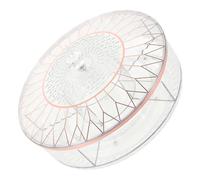 Toyvian Large-Capacity Divided Snack Tray with Rotating Lid, Dry Fruit and Candy Serving Platter for Home Living Room, Multi-Compartment Nut Storage Box for Party Entertaining