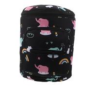 Toyvian Large Capacity Nappy Bag with Stroller Hooks Portable Travel Tote Organizer for Bottles Changing Pads Quick Access Pouch for Phones Keys Suitable for All Seasons in Black