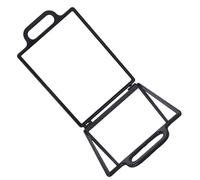 Toyvian Large Folding Double Handle Mirror HD Salon Mirror for Haircut Styling with Hanging Tabletop Use Portable Compact for Barbers Dancers Dorms and Closets