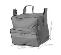 Toyvian Large Oxford Wheelchair Back Hanging Bag with Multi-Pocket Organizer Storage for Manual and Electric Chairs Easy Quick Attach for Travel and Daily Use