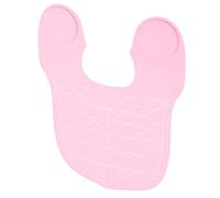 Toyvian Large Pink Silicone Hair Cutting Collar Cape Stripes Extended Protective Hairdressing Shoulder Pad for Hair Stylists and Cutting Accessories for Salon Use